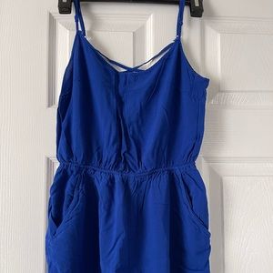 Blue Romper with cute back!